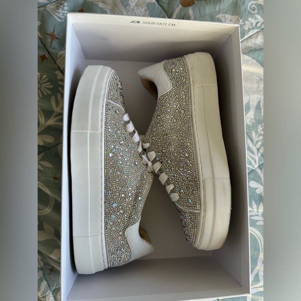Betsy Johnson Rhinestone Sneakers Size 9